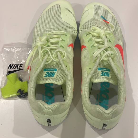Nike Zoom Rival D Men Track Racing Spikes Barely Volt Green Sz 14 907566-700 NEW - Picture 3 of 5